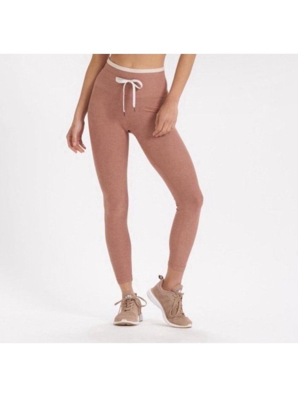 VUORI Light Terracotta Heather Vibe Elevation High Rise Athleisure Leggings L